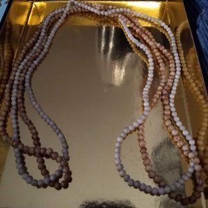 Stone bead necklaces